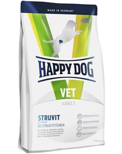 Vet Struvit для взрослых собак при при струвитных уролитах 4 кг Happy dog