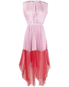 Плиссированное платье со вставкой из тюля Atu body couture