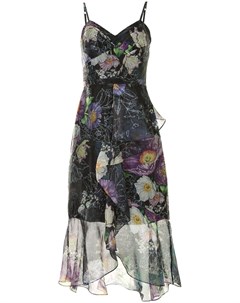 Вечернее платье макси с цветочным принтом Marchesa notte