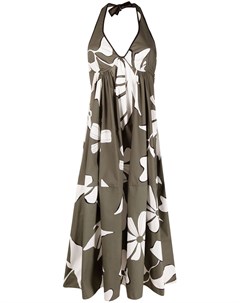 Платье миди с вырезом халтер и цветочным принтом Gentryportofino