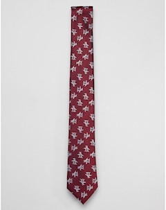 Шелковый галстук с принтом логотипа Original penguin
