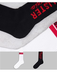 Набор из 2 пар носков с логотипом черного белого цветов Hollister