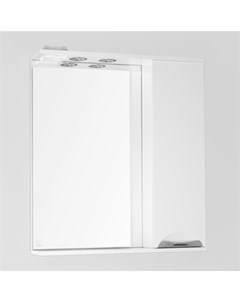 Зеркало шкаф Жасмин 70 с подсветкой белый ЛС 00000042 Style line