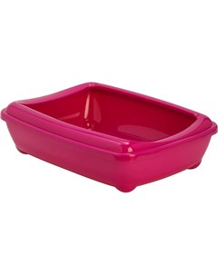Лоток для кошек Arist o tray с бортиком 42 х 31 х 13 см ярко розовый Moderna