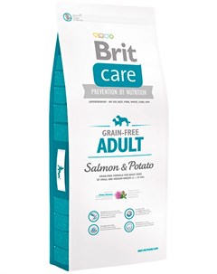 Care Adult Small Medium Breed Salmon Potato для взрослых собак маленьких и средних пород с лососем и Brit*