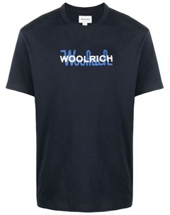 Футболка с круглым вырезом и логотипом Woolrich