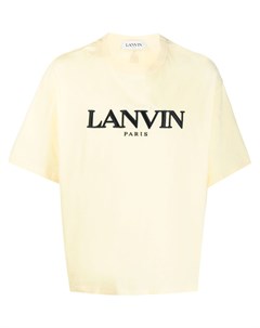 Футболка с вышитым логотипом Lanvin