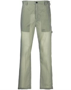 Полупрозрачные прямые брюки Craig green