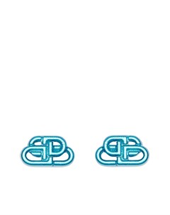 Серьги гвоздики в форме логотипа BB Balenciaga
