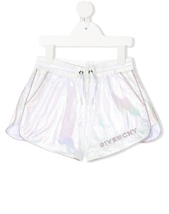 Шорты с голографическим эффектом Givenchy kids