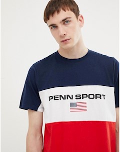 Красная футболка со вставками Penn sport