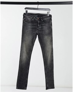 Выбеленные серые эластичные джинсы скинни Sleenker X Diesel