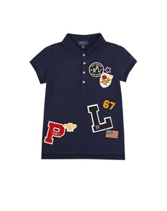 Хлопковое поло с аппликацией Polo ralph lauren