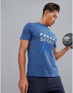Темно синяя футболка с логотипом Johnstone Farah sport