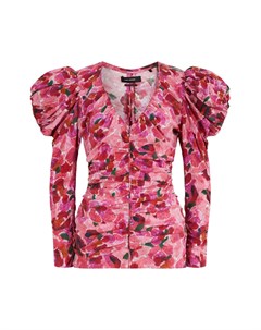 Блузка с драпировками и цветочным принтом Isabel marant
