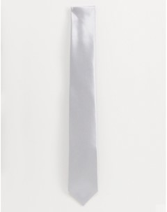 Серебристый однотонный галстук Gianni feraud