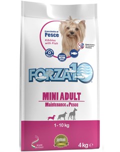 Dog Maintenance Adult Mini для взрослых собак маленьких пород с рыбой 4 кг Forza10