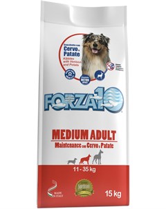 Dog Maintenance Adult Medium для взрослых собак средних пород с олениной и картофелем 15 кг Forza10