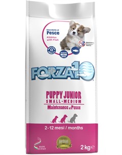 Dog Maintenance Puppy Junior Small medium для щенков маленьких и средних пород с рыбой 2 2 кг Forza10