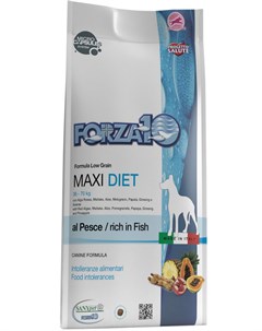 Dog Maxi Diet монобелковый для взрослых собак крупных пород при аллергии с рыбой 12 кг Forza10