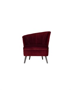 Кресло велюровое красный 72x81x80 см Garda decor