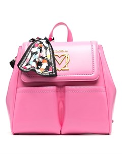 Рюкзак с логотипом и платком Love moschino