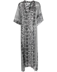 Платье макси с леопардовым принтом Pierre-louis mascia