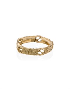 Золотое кольцо с логотипом GG Gucci