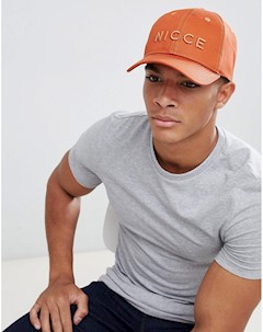 Оранжевая кепка с логотипом Nicce Nicce london