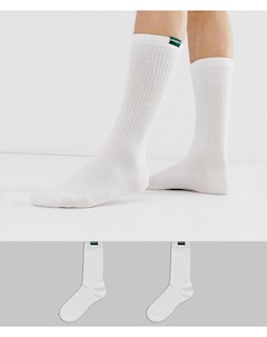 Набор белых носков с фирменной нашивкой 2 пары Calvin klein jeans