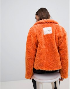 Оранжевая куртка из искусственного меха Function Cheap monday