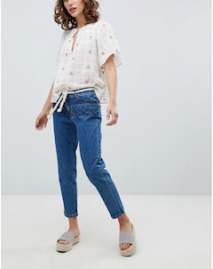 Укороченные джинсы с вышивкой Vanessa Bruno Vanessa bruno athé