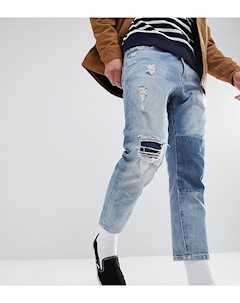 Укороченные джинсы с нашивкой Just junkies