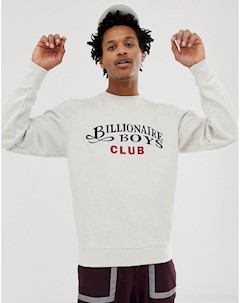 Серый свитшот с вышитым логотипом Billionaire boys club