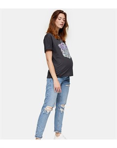 Выбеленные джинсы в винтажном стиле Topshop maternity