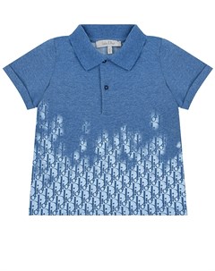 Синяя футболка поло детская Dior