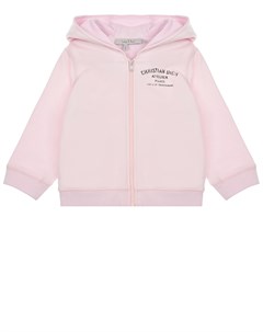 Розовая спортивная куртка с капюшоном детская Dior