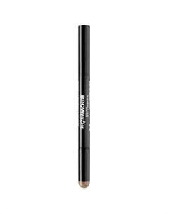 Тени карандаш для бровей BROW SATIN тон 02 medium brown Maybelline