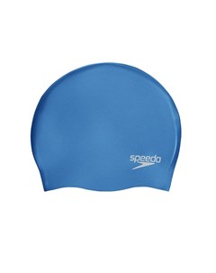 Шапочка для плавания Plain Molded Silicone Cap 8 70984D437 голубой Speedo