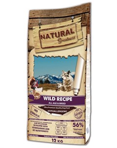 Сухой корм для собак Wild Recipe 12 кг Natural greatness
