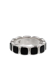 Серебряное кольцо с ониксами Tom wood