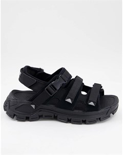 Черные сандалии с пряжкой Caterpillar Progressor Cat footwear