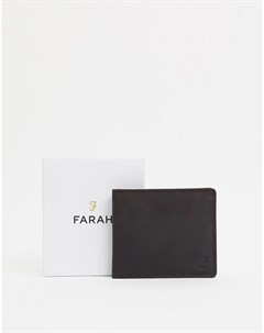 Коричневый кожаный складной бумажник Goswell Farah