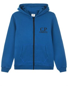 Синяя спортивная куртка с капюшоном детская C.p. company