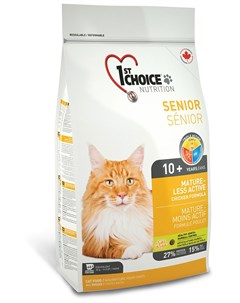 Сухой корм для кошек Senior Mature or Less Active 0 35 кг 1st choice