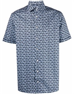 Рубашка узкого кроя с абстрактным принтом Eton