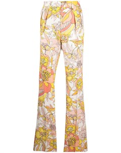 Расклешенные брюки с цветочным принтом Tom ford