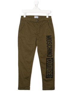 Брюки с логотипом Moschino kids