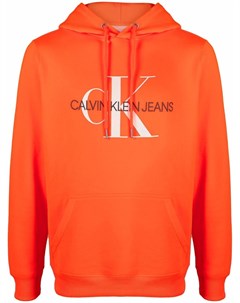 Худи с кулиской и вышитым логотипом Calvin klein jeans