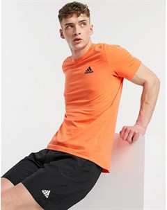 Оранжевая футболка с логотипом adidas Training Adidas performance